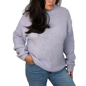 Universal Thread Womens‎ Medium Lilac Knit Pullover Crew Neck Sweater